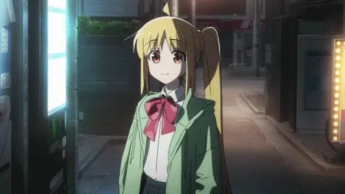 Nijika waves at me